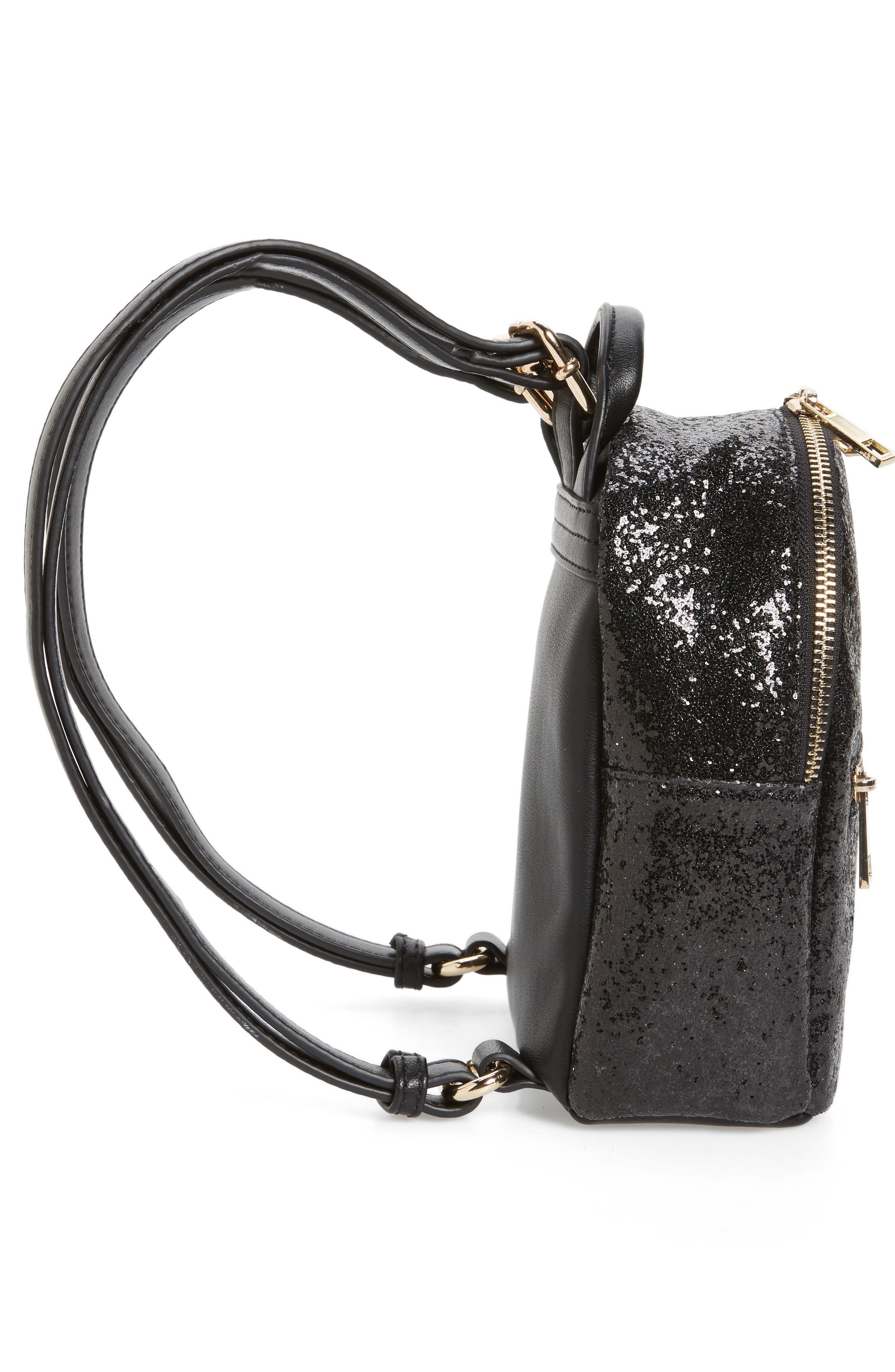 Mali + Lili Glitter Vegan Leather Backpack, Alternate, color, 