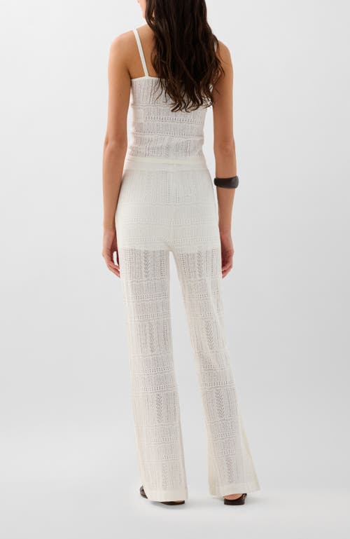 Scalpers Pointelle White Pant In White