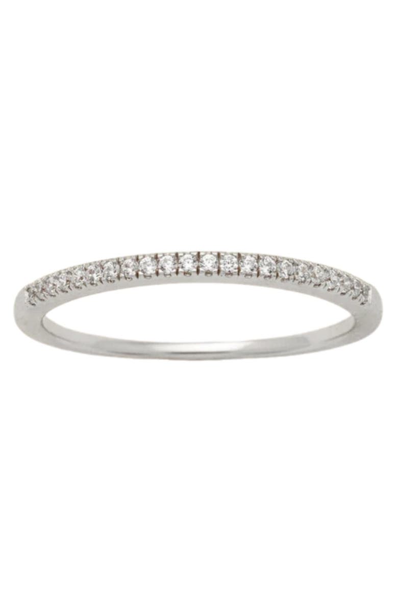 MADE BY MARY Birthstone Stacking Ring, Main, color, Silver