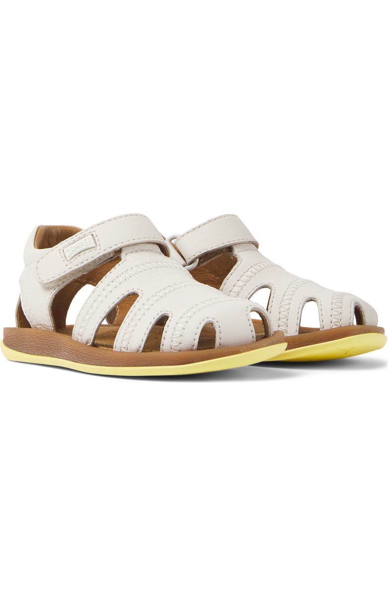Camper Kids' Bicho Sparkle Sandal, Main, color, White Natu