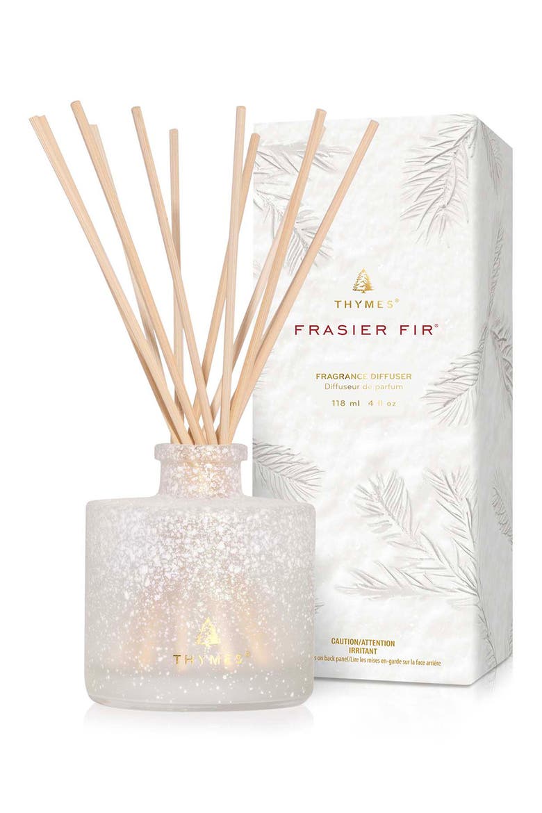 Frasier Fir Flocked Diffuser, Main, color, SILVER