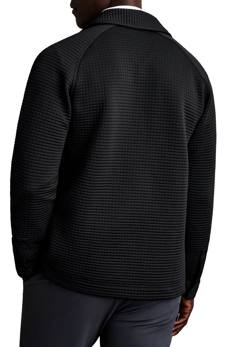 Landmark Quilted Quarter Zip Pullover, Alternate, color, PURE BLACK