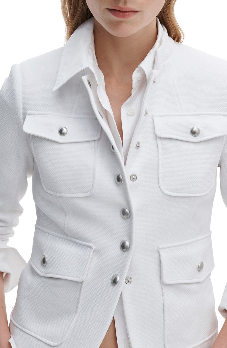 rag & bone Mercer Cotton Blend Blazer, Alternate, color, Ivory