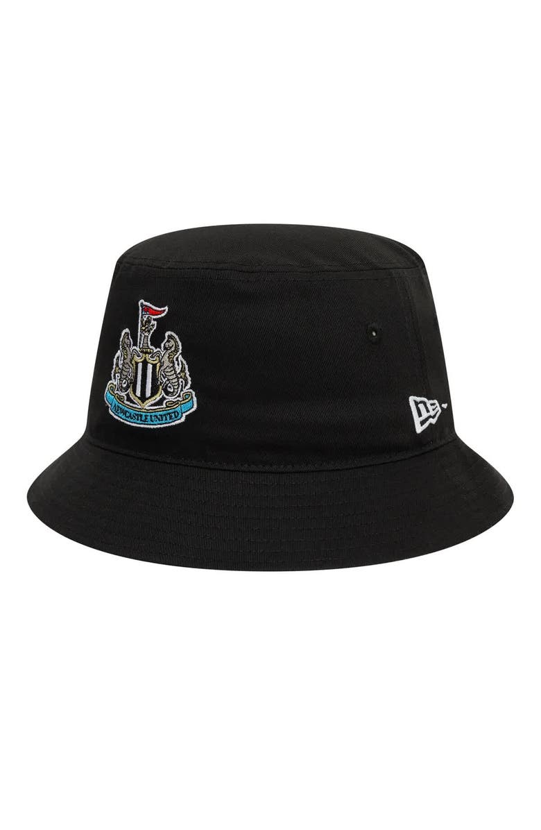 New Era Men's New Era Black Newcastle United Core Bucket Hat, Alternate, color, 
