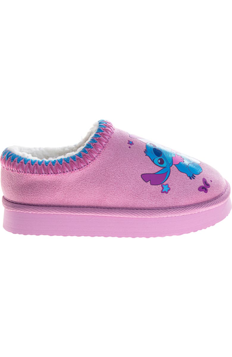 Disney Stitch & Angel Plush Lined Slippers Girls, Alternate, color, Purple