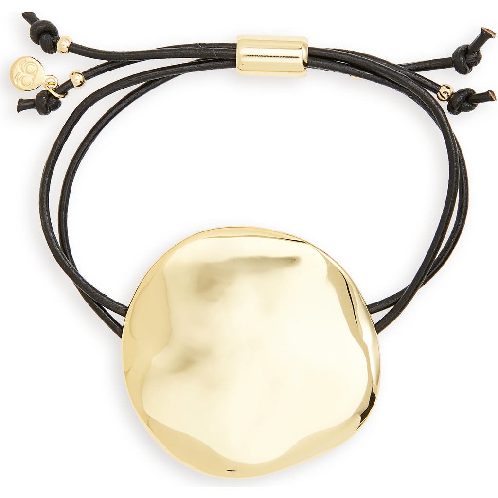 Gorjana Chloe Leather Bracelet In Green