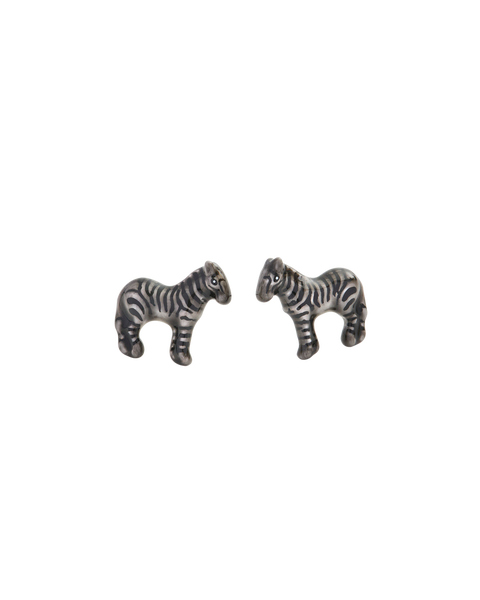 Zebra Stud Earrings