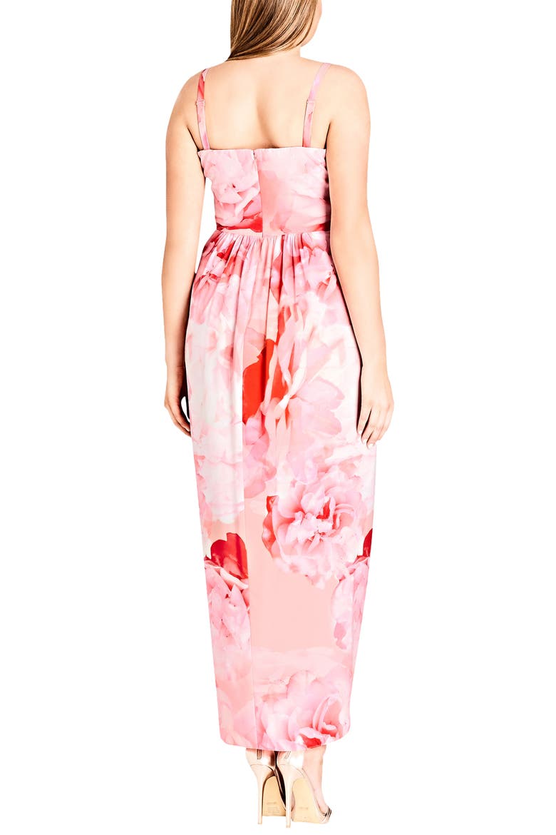 Girly Rose Strapless Maxi Dress, Alternate, color, GIRLY ROSE