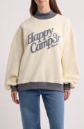 HAPPY CAMP3R Puff Series Logo Mock Neck Sweatshirt