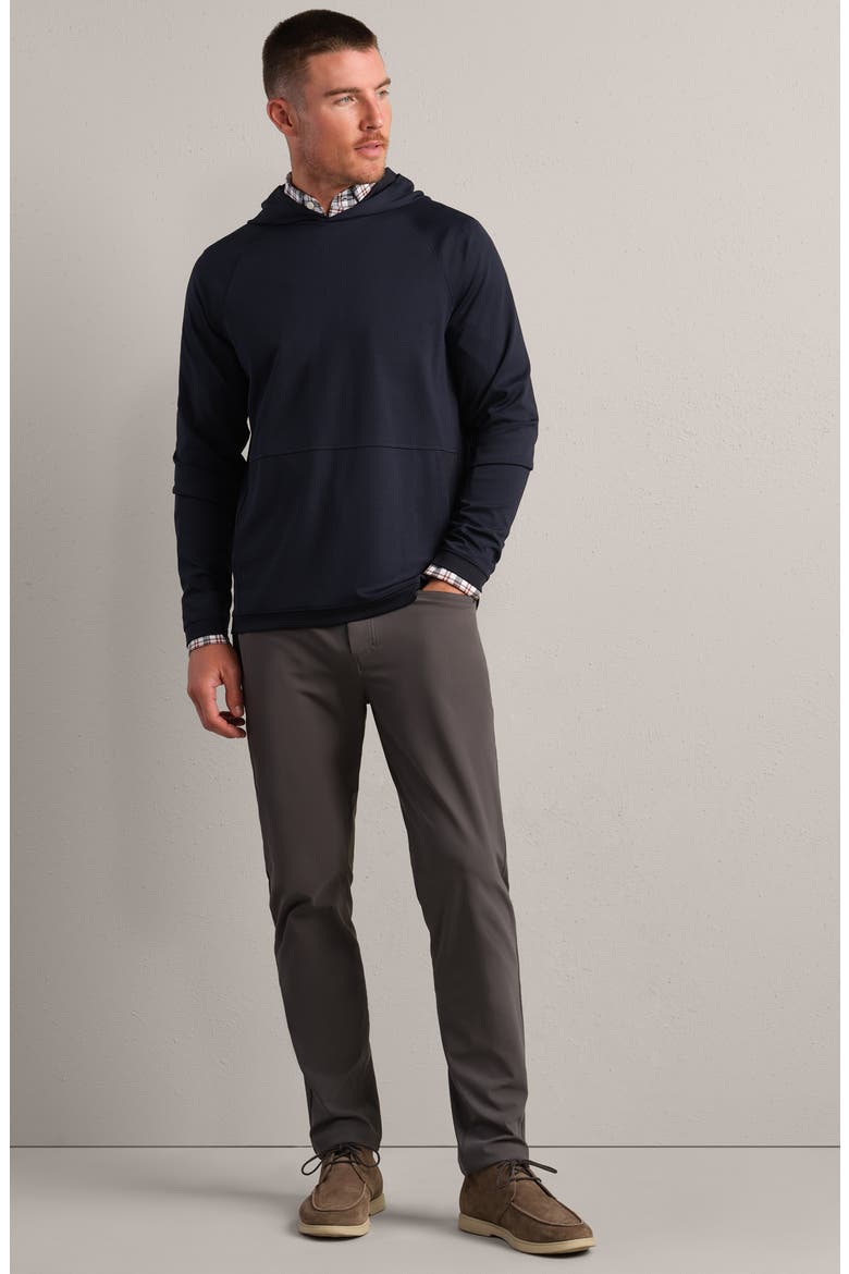 Waffle Tech Hoodie, Alternate, color, TRUE NAVY