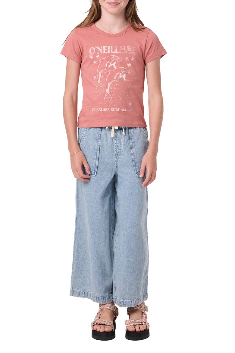 Kids' Willa Cotton Graphic T-Shirt, Alternate, color, CANYON ROSE