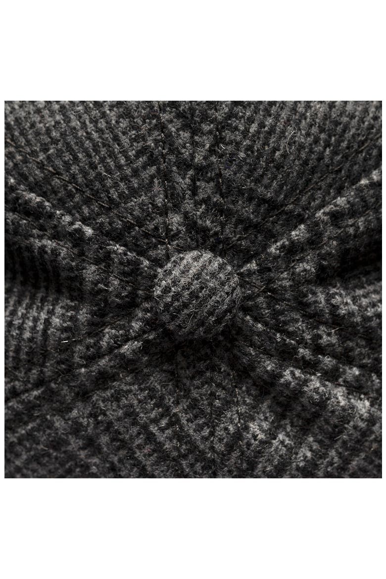 Houndstooth Wool Blend Baseball Cap, Alternate, color, BLACK