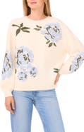 Parker Floral Print Crewneck Sweater