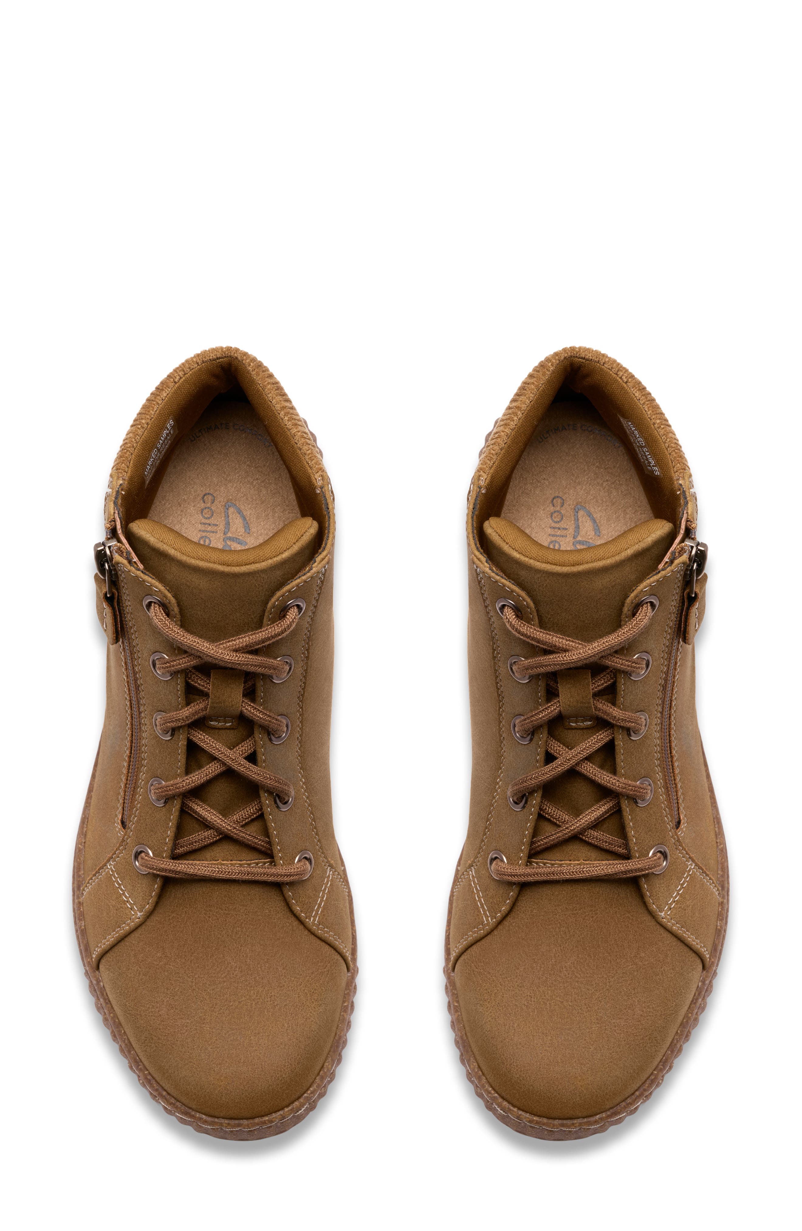 Clarks<sup>®</sup> Caroline Karli Boot, Alternate, color, Mushroom Nubuck