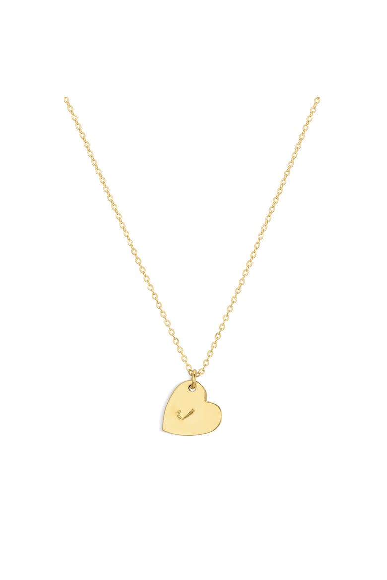 Sophia Initial Heart Pendant Necklace, Main, color, GOLD / J