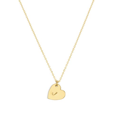 Sophia Heart Initial Necklace