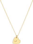 Set & Stones Sophia Heart Initial Necklace