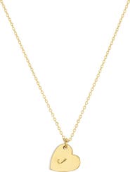 Set & Stones Sophia Heart Initial Necklace