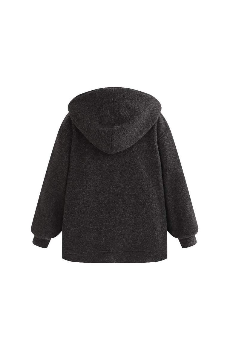 Half-Zip Hooded Sweatshirt, Alternate, color, Grey