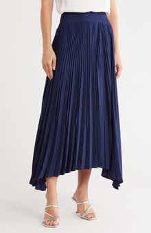 Ramy Brook Winifred Pleated Asymmetric Maxi Skirt