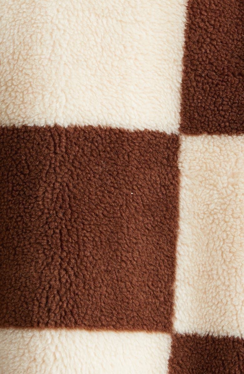 Stand Studio Dani Checkerboard Plaid Faux Fur Jacket, Alternate, color,