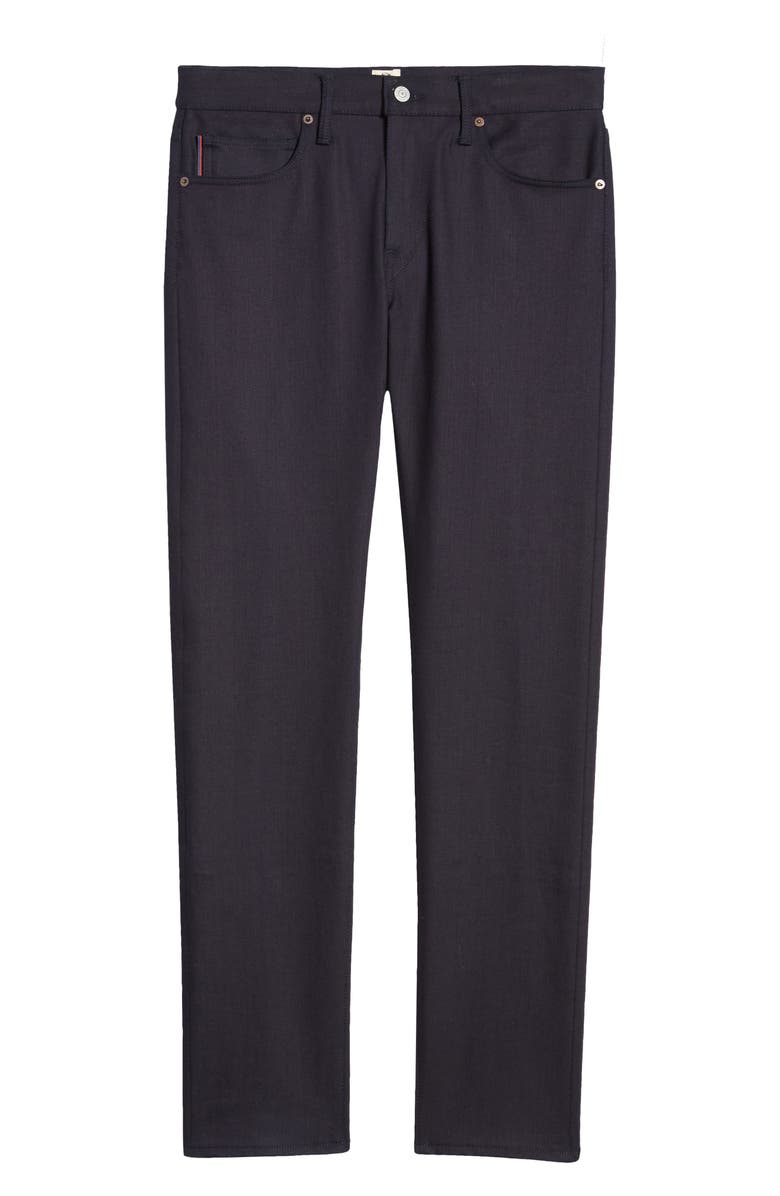 HIROSHI KATO The Pen Slim 10.5-Ounce Stretch Selvedge Jeans, Alternate, color, Indigo Black Raw