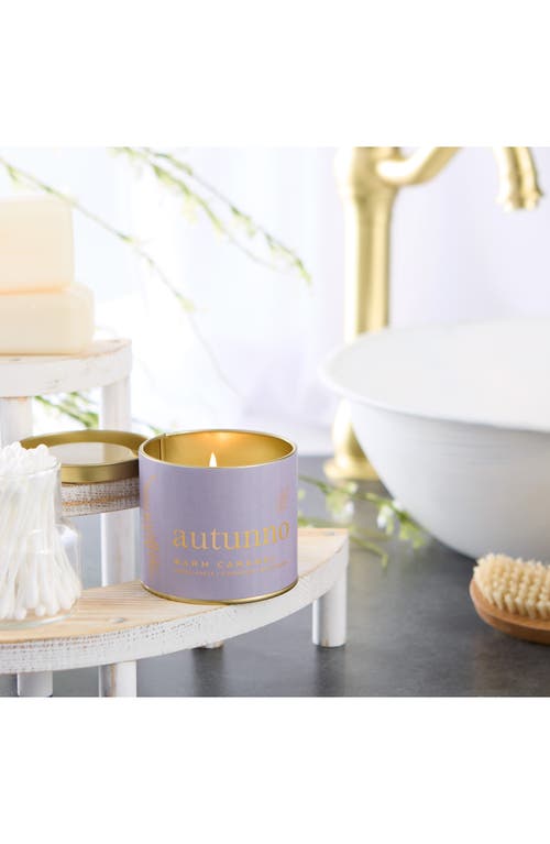 Via Mercato Autunno Warm Caramel Candle In Purple
