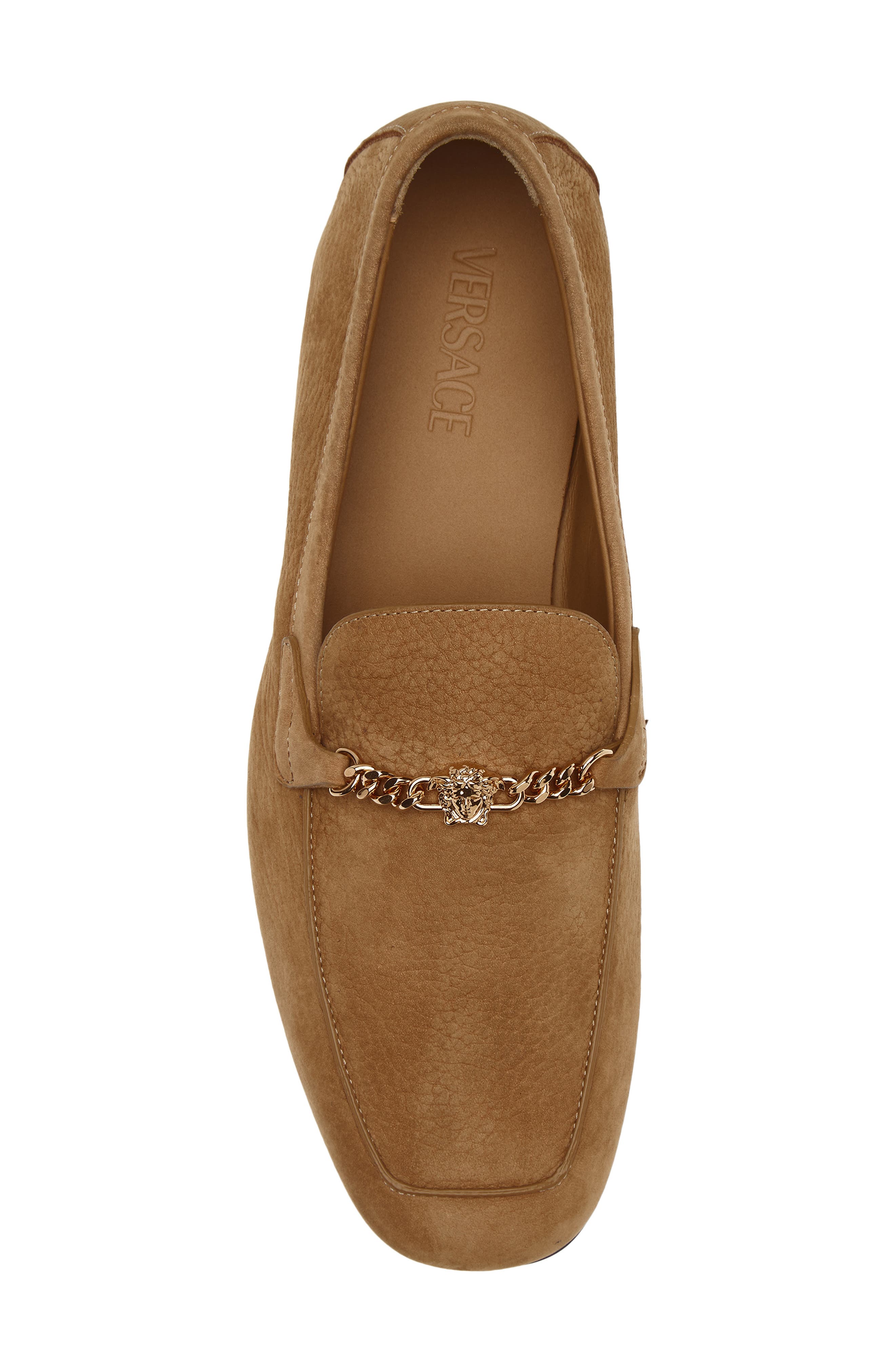 Versace Medusa Chain Loafer, Alternate, color, Rubber-Versace Gold