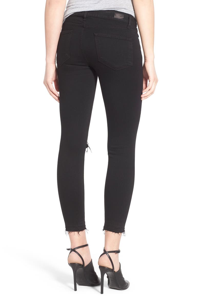 Transcend - Verdugo Crop Skinny Jeans, Alternate, color, BLACK DESTRUCTED