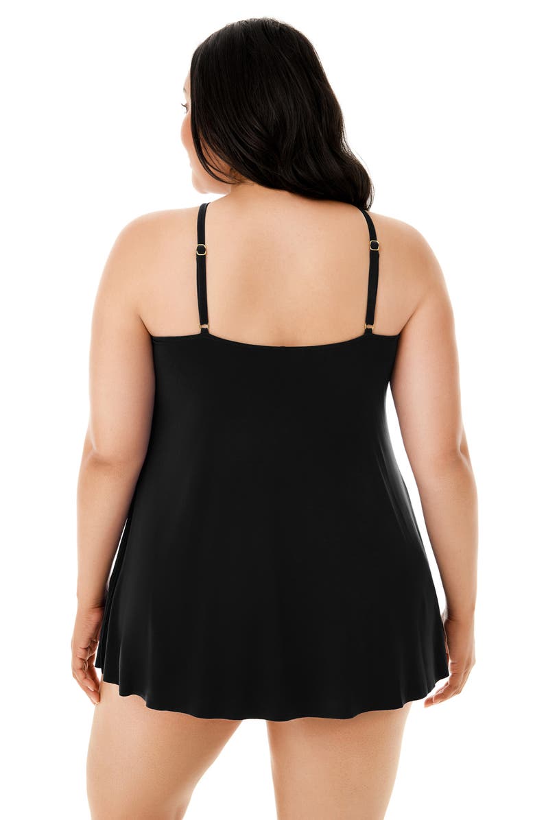 Magicsuit<sup>®</sup> Parker Skirted Underwire One-Piece Swimsuit, Alternate, color, Black
