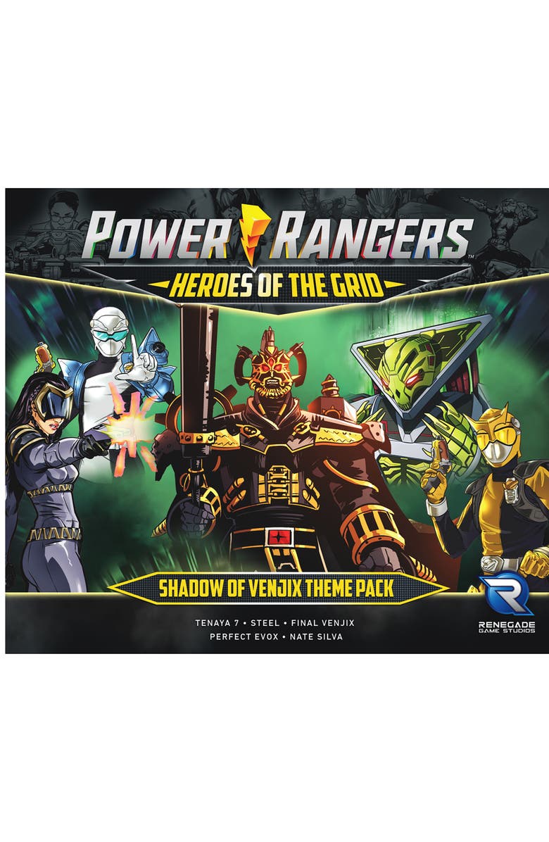 Renegade Game Studios Power Rangers Heroes of The Grid Shadow of Venjix Theme Pack Expansion RPG, Alternate, color, Multicolored