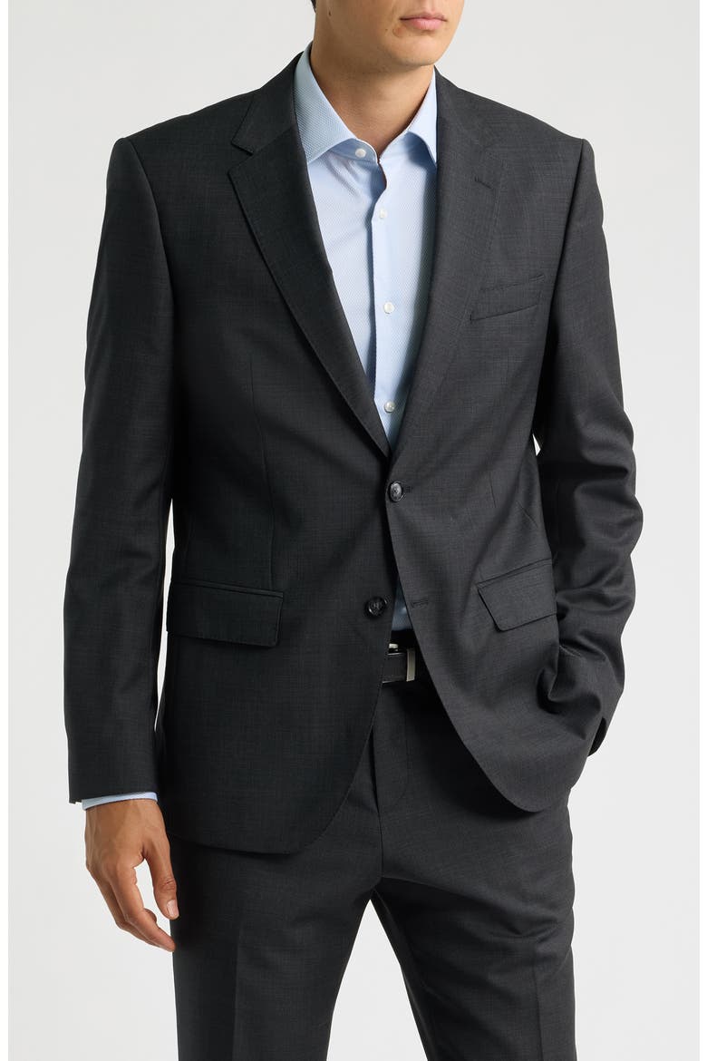 H-Huge Slim Fit Virgin Wool Suit, Alternate, color, MEDIUM GREY