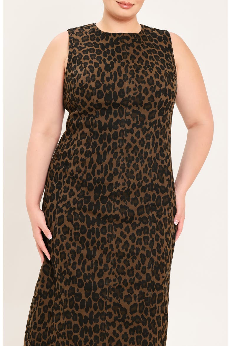 Leopard Midi Dress, Alternate, color, LEOPARD