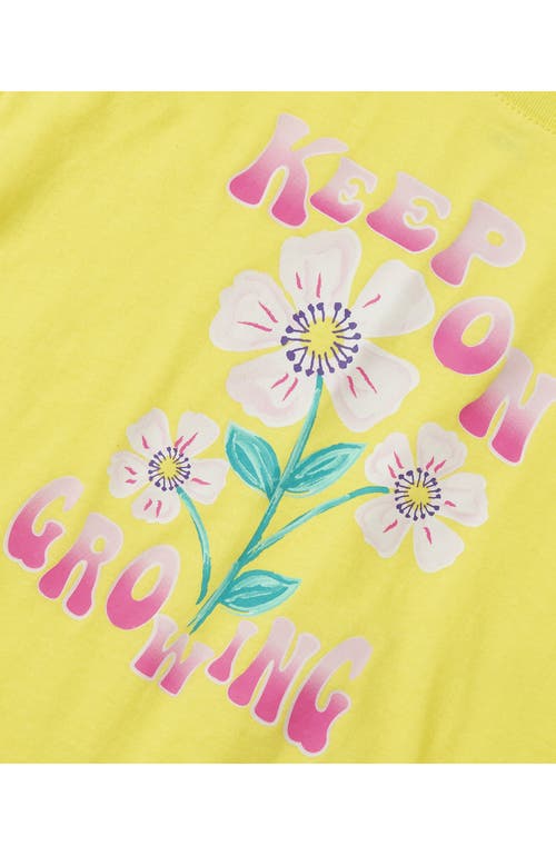 LANDS' END LANDS' END GIRLS SHORT SLEEVE SIDE TIE GRAPHIC TEE