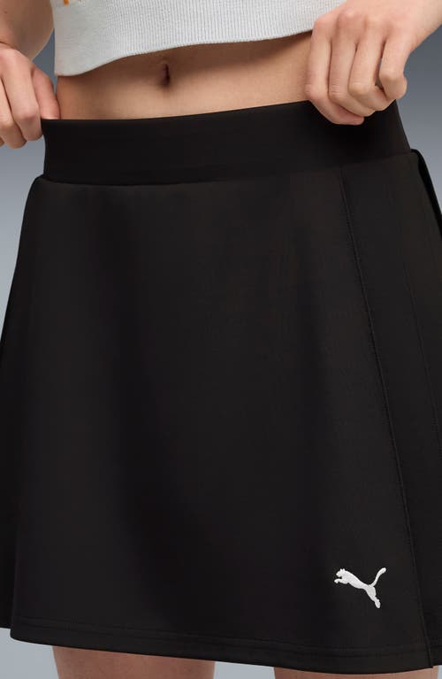 Puma Pleated Miniskirt In Black