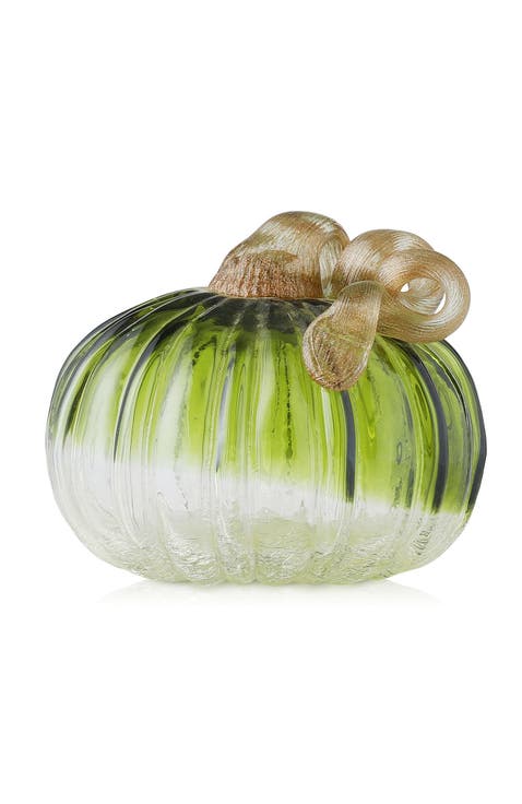 Crackle Glass Short Pumpkins