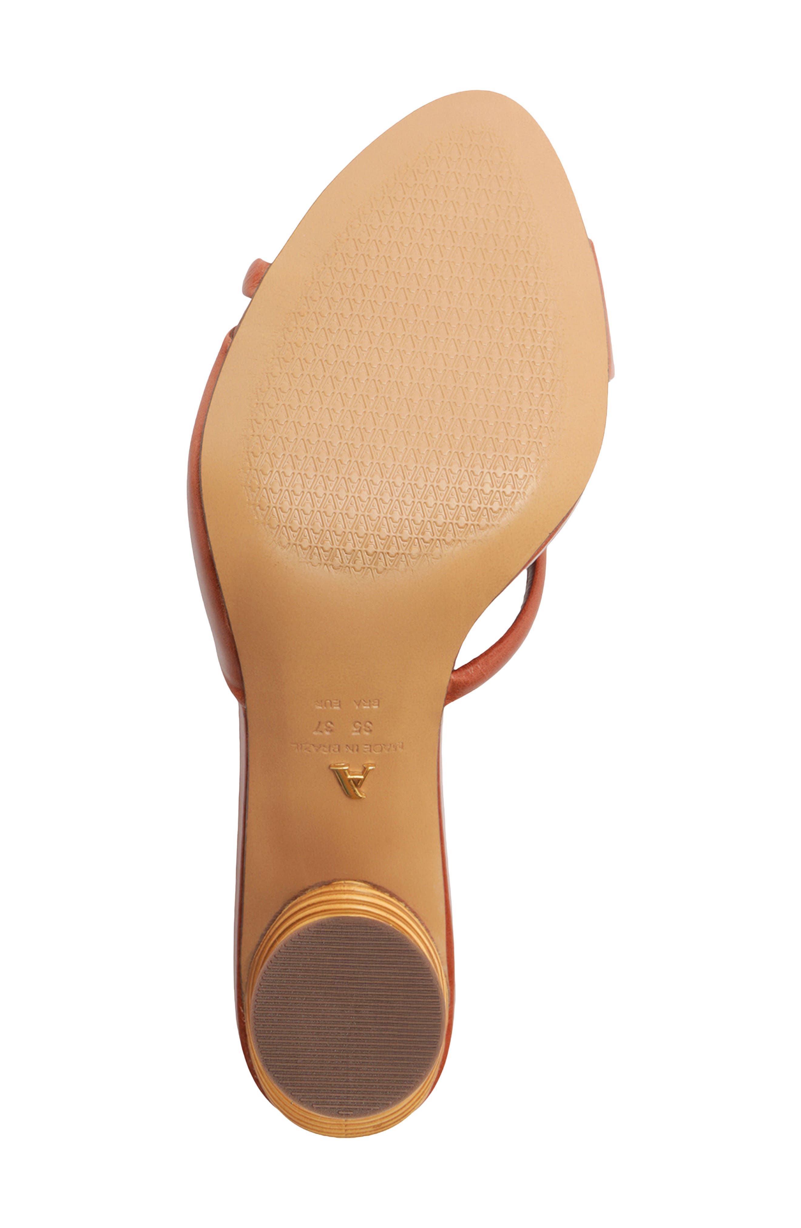 Arezzo Luca High Pointed Toe Slide Sandal, Alternate, color, Burnt Wood