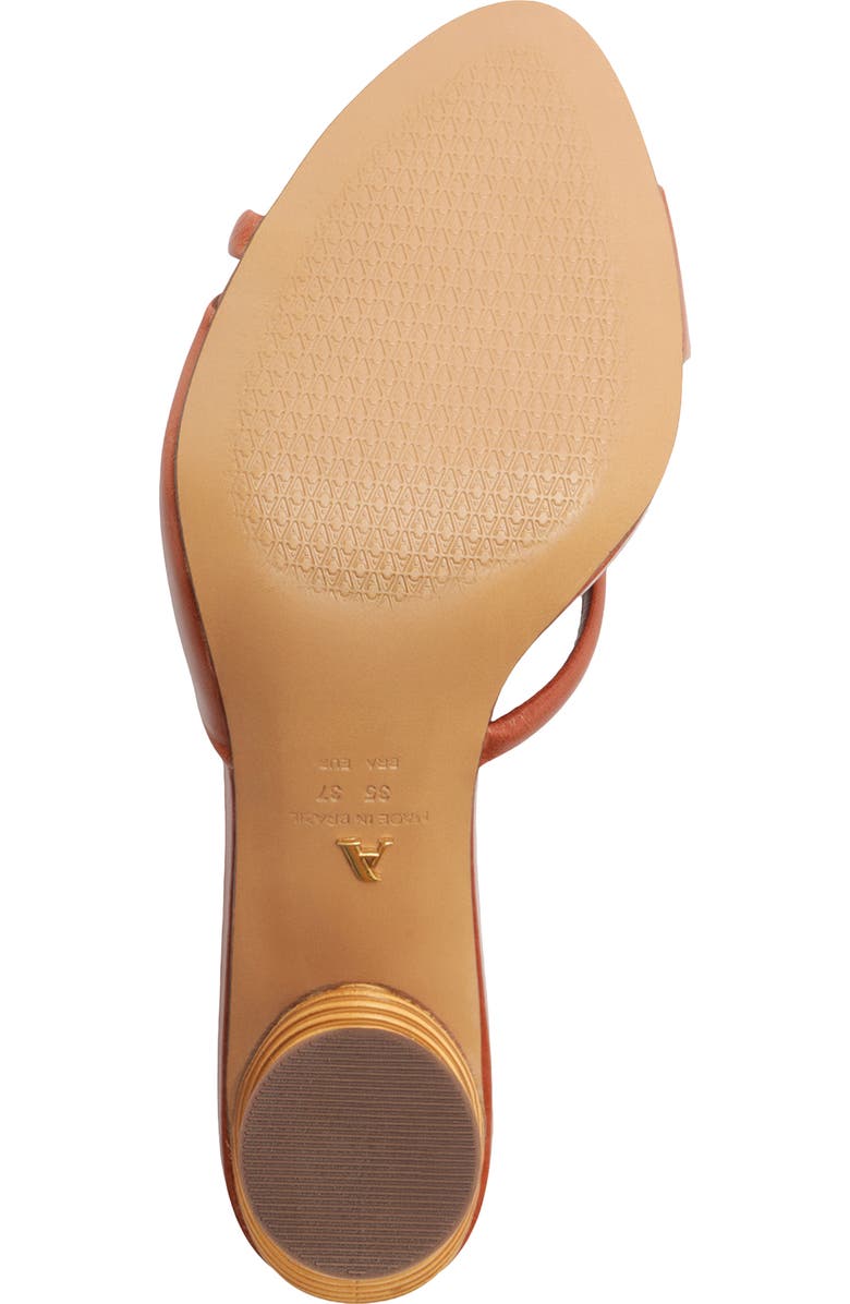 Arezzo Luca High Pointed Toe Slide Sandal, Alternate, color, Burnt Wood