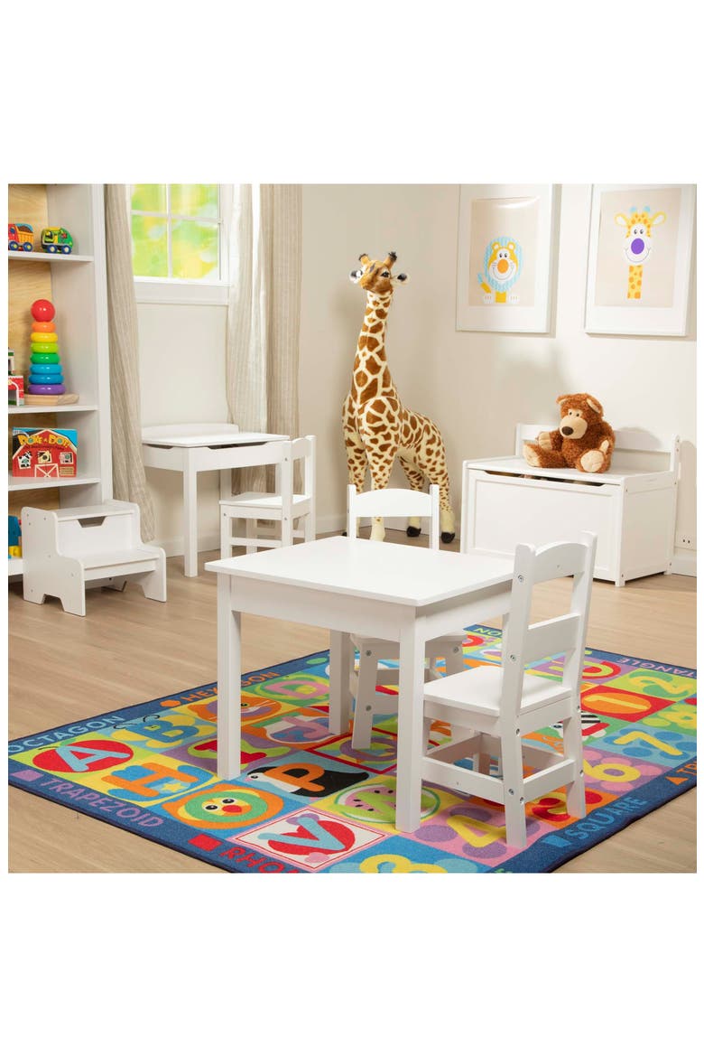 Wooden Table & Chairs Set, Alternate, color, 000