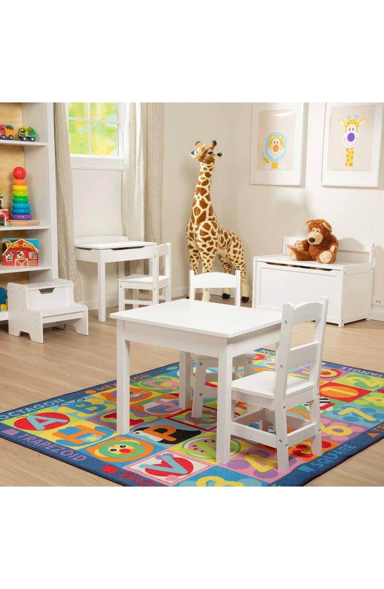 Melissa & Doug Wooden Lift Top Desk & Chair Set, Alternate, color, Multi
