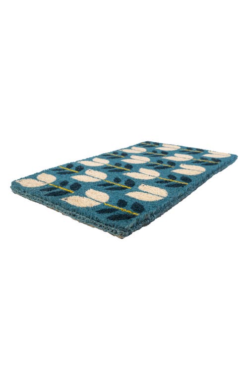 Entryways Birds In Bloom Doormat In Blue