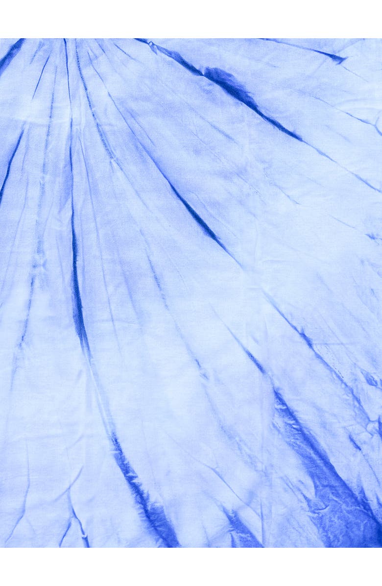 Anaya Tie Dye Turkish Cotton Beach Towel, Alternate, color, Indigo Blue