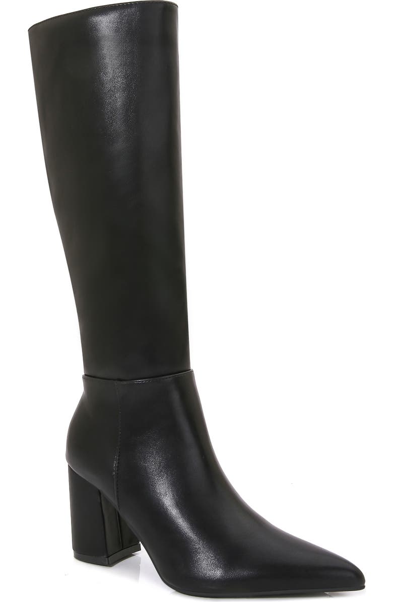 BERNESS Knee High Riding Boot, Main, color, Black