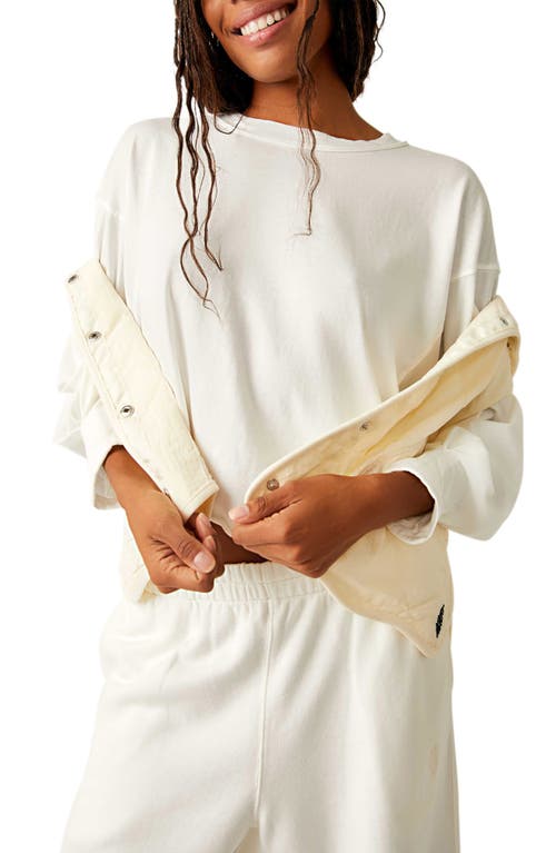 Free People Cotton Inspire Layer Top In White