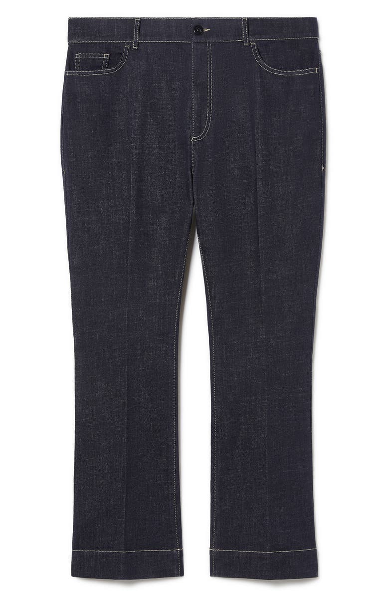 Marina Rinaldi Flared Cropped Jeans, Alternate, color, Midnight Blue