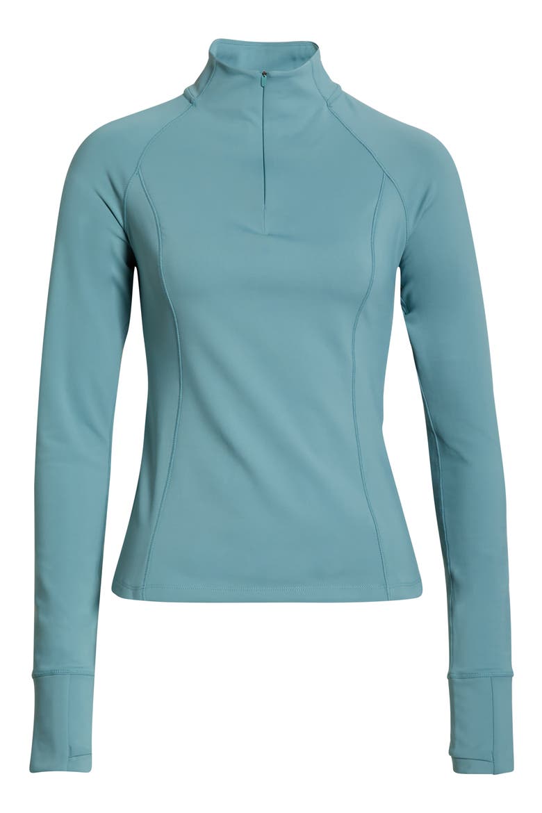 Pacer Fleece Quarter Zip Pullover, Alternate, color, MISTY BLUE