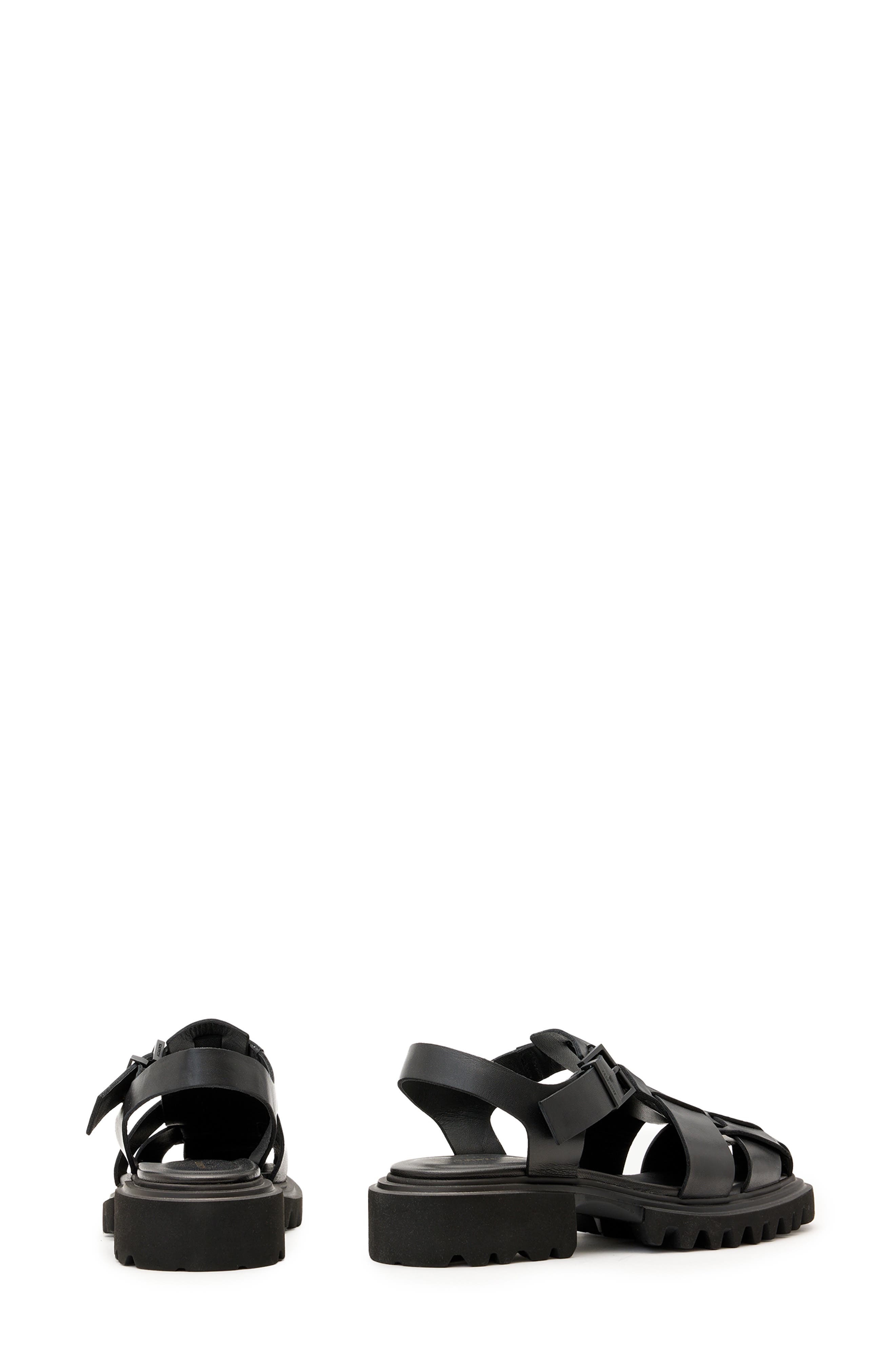 AllSaints Tess Lug Sole Fisherman Sandal, Alternate, color, 