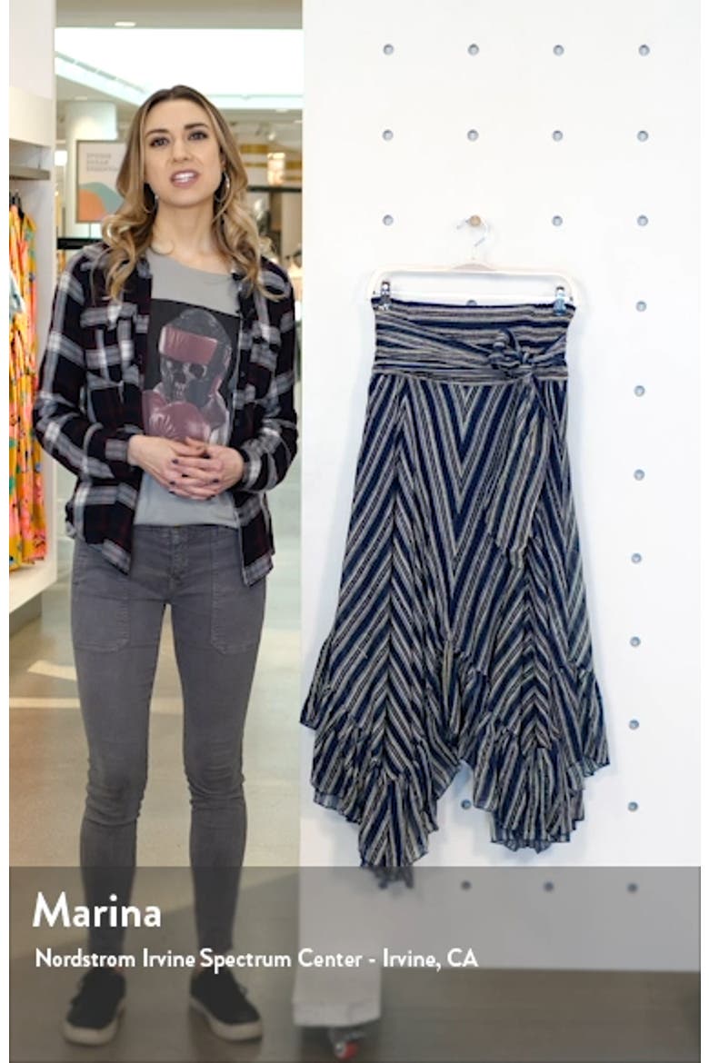 Giselle Chevron Asymmetrical Skirt video
