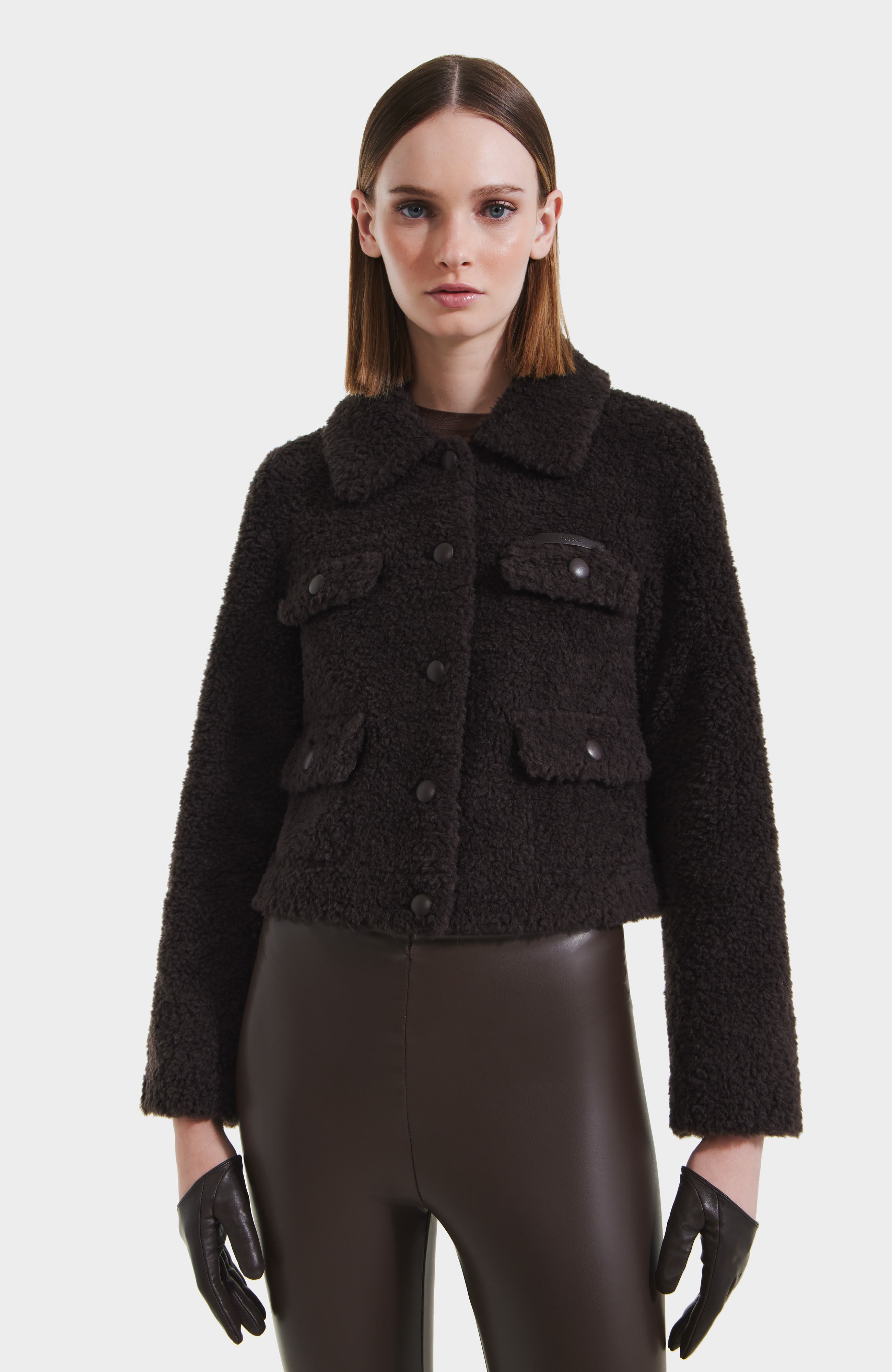 Blair Short Wool Teddy Jacket - image 3