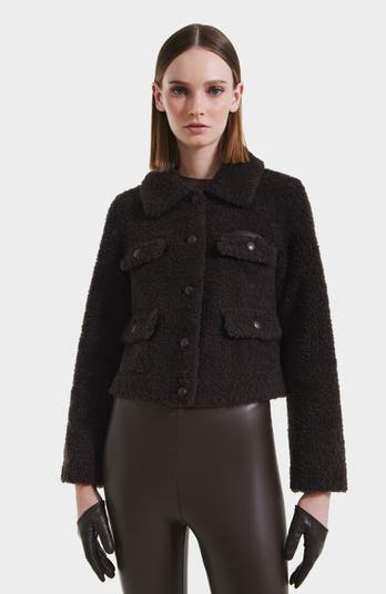 Rudsak Blair Short Wool Teddy Jacket | Nordstrom